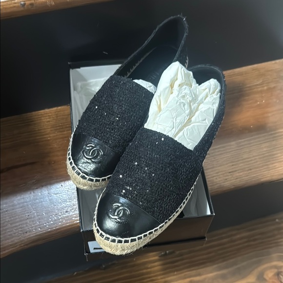 Chanel Black Espadrilles - Picture 2 of 4